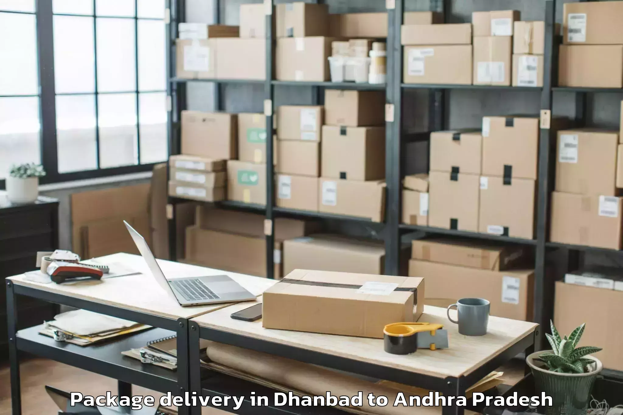 Top Dhanbad to Maddikera East Package Delivery Available